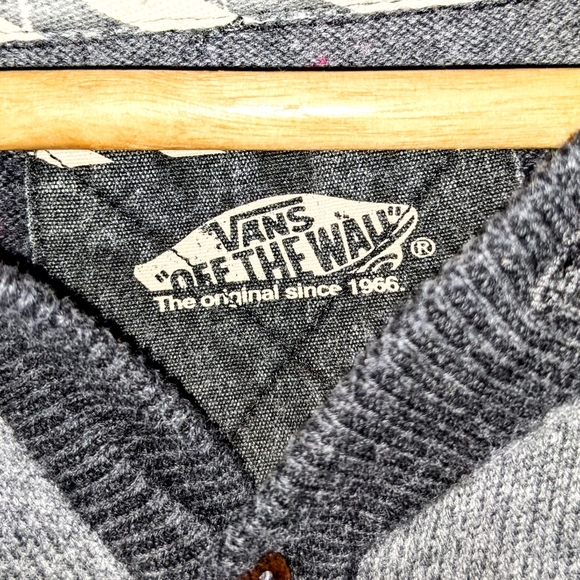 Grey striped Vans hoodie - Picture 3 of 4